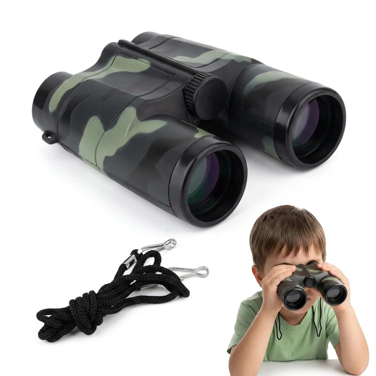 Wembley Army Style Kids Binoculars with Focus Adjustment